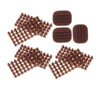 Sewroro 3 Sets Mini Polymer Clay Alphabet Stamps Letter Silicone Molds for Baking Fondant and Pottery DIY Crafting Cookie Decorating Tools with 100 Brown Detachable Letter Stamps