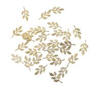 Sewroro 30pcs Alloy Metal Leaf Charms for DIY Accessories Handmade Craftsmanship Creative Delicate Design Golden Leaf Shape Suitable for DIY Project and Craft Decoration