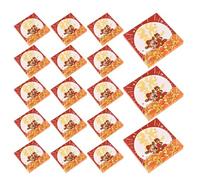 Sewroro 30pcs Cute Cartoon Fortune God Self Adhesive Memo Pads, Festive Holiday Sticky Notepads for School Office Use, Removable Winter New Year Mini Note Pads