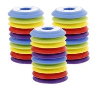 Sewroro 30pcs Fishing Line Keeper Silicone Line Storage Holder round 60mm Colour Identification Portable