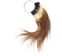 Sewroro 30pcs Hair Testing Samples Dark Brown 6° Human Hair Strands Cosmetology for Salon and Color Analysis