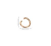 Sewroro 30pcs Heavy Duty Gold Plated Open Jump Rings for Necklace Repair and DIY Jewelry Making Split Ring Connectors for Bracelet Earrings Zipper Pulls Chain Link Crafting
