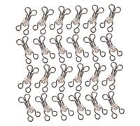 Sewroro 30pcs Hook and Eye Sewing Clasps Discreet Metal Fasteners for Secure Clothing Attachments for Skirts Trousers and Dresses with Zircon Decor