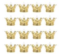 Sewroro 36pcs Crown Favor Boxes for Weddings and Birthday Parties Gilded Candy Holders with Elegant Crown Design Portable Candy Containers for Princess Party Treats and Chocolate Packaging