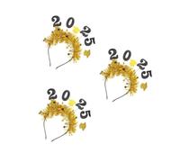 Sewroro 3pcs Graduation Headband with Glitter Stars and Spring Design Non Woven Fabric and Plastic Material Elegant Graduation Hat Hair Accessories and Parties