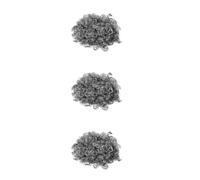 Sewroro 3pcs Gray Grandma Costume Wigs Short Curly Light Grey Cosplay Party Hairpieces Realistic Old Lady Headdress for Halloween School Dress-up Stage Performances Carnival Accessories