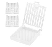 Sewroro 3pcs Queen Cage Bee Cage Plastic round White for Bee Queen Outdoor Use Home Beekeeping Tool Kit Beekeepers