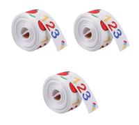 Sewroro 3rolls Back to School Grosgrain Ribbon for Gift Wrapping DIY Crafts School Decor and Party Supplies Yards Each