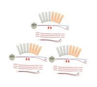 Sewroro 3sets Diy Fruit Battery Science Experiment Kit for Students Science Toys Zinc Copper Plates for Educational Chemistry Experiments at Home School