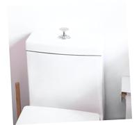 Sewroro 4 pcs Heart Shaped Toilet Button Assistant Tool Flush Button Helper for Bathroom Easy to Install Stylish White Toilet Tank Accessories for Effortless Experience