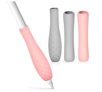Sewroro 4 Pcs Silicone Protective Grips for Pencil Generation Non-slip Ergonomic Covers with Sweat-resistant Splash Design Oval Long Tube Styles for Enhanced Grip and Scratch Prevention