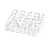 Sewroro 40-Grid Lipstick Rack with Injection Molded Step Design, Nail Polish Stand and Lip Gloss Organizer for Makeup Storage and Display