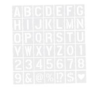 Sewroro 42Pcs Hollow Lettering Stencils Kit Letters Numbers Symbols Reusable DIY Painting Tool for Wood Signs Crafts Home Decor with Smooth Washable Surface