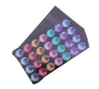 Sewroro 48 Sheets Loose Leaf Paper Hole Reinforcement Stickers, 12 Sets Self-Adhesive Round Hole Protectors with Pearl Finish for Office and School Binding