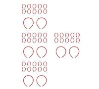 Sewroro 48pcs DIY Spring Headbands with Antenna Springs Red Hair Accessories for Women Party and Halloween Costume DIY Craft Supplies for Stage Performance and Cosplay