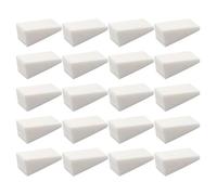 Sewroro 48pcs Gradient Nail Art Sponges Cosmetic Wedges Makeup Wedge Sponge Applicators for Fade Manicure Nail Polish Art Tools