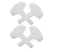 Sewroro 4pcs Agricultural Spraying Nozzle Plastic Garden Hose Sprayer for Irrigation and Seedling Watering Compatible with Multiple Hose Types White