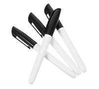 Sewroro 4pcs Black Broad Tip Dry Erase Markers Water Based Whiteboard Pens Erasable Wet Wipe for Classroom Office Teaching Drawing Writing with Clean No Trace Ink