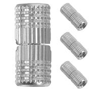 Sewroro 4pcs Concealed Brass Hinges 8mm Inset Cabinet Metal Hinges with 180° Opening Angle for Cupboard Door Hidden Invisible for Wardrobe and Cabinet Hardware