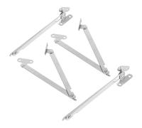 Sewroro 4Pcs Folding Lid Support Hinges Heavy Duty Iron Cabinet Door Hinges with Soft Close Function for Furniture, Kitchen Cupboards and Wardrobe Doors