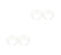 Sewroro 4pcs Iron Three Layer Hair Band Handmade Bridal Hair Accessories for Wedding Vintage Style Circular Headbands Hairbands for Brides and Bridesmaids