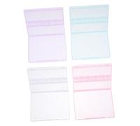 Sewroro 4pcs Manicure Tool Boxes with Mini Compartments, Stable Pp Material Grinding Head Storage Organizers for Salon Use, Practical Empty Manicure Case for Neat Nail Art Tool Storage