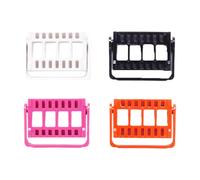 Sewroro 4pcs Nail Drill Bit Holder Set with 16-Hole Storage Rack Nail Art Tool Organizer Box for Salon and Home Use Multi-Color Drill Bit Case and Display