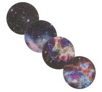 Sewroro 4Pcs Night Magnetic Iron Sheets for Vehicle Support Patch - Adhesive Metal Discs for Phone Car Mounts, Compatible with Magnetic Suction Holders, Suitable for Navigation Devices