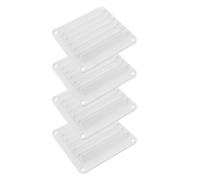 Sewroro 4pcs Nylon Marine Louver Flush Mount Vent Grille, 5.3x4.8 White | Rounded Edges, Smooth Finish, Lightweight Build, Weather Resistant, for Boat and Yacht Side Walls