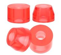 Sewroro 4pcs Skateboard Bushings Shock Absorber Pu Pads for Longboard Trucks High Elasticity Shock Absorbing Accessories for Four-wheel Skateboards Red Large Small