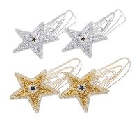 Sewroro 4pcs Star Shape DIY Hat Patches Multi Function Coat Decorations for Clothes Bags Shoes Easy to Sew Accessories for Handmade Craft Projects