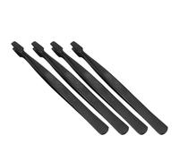 Sewroro 4Pcs Straight Tip Stamp Tweezers Set, Stainless Steel Precision Hand Tools for Philately and Crafting, Smooth Edge Tongs for Stamp Collectors and Hobby Use