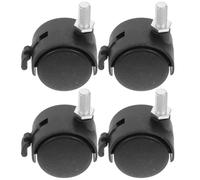 Sewroro 4pcs Swivel Castor Wheels for Computer Chairs Planter Replacement Heavy Duty Office Caster Brakes 1.25 Inches