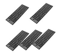 Sewroro 5 Sheets Russian Keyboard Stickers Matte Letter Stickers for Easy Installation Laptop Desktop Compatibility Learn Russian Effortlessly Comfortable Touch Slip Design