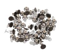 Sewroro 50 Sets Detachable No Sew Metal Jean Buttons Stainless Steel Fastener Replacement for Jeans Pants Hats Easy Install Removable Chic Design Replacement Buttons Kit