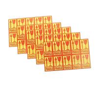 Sewroro 500Pcs Yellow Self Adhesive Fragile Package Stickers Strong Adhesion for Moving Boxes Cartons Pallets Warning Caution Labels