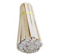Sewroro 50pcs Bamboo Craft Sticks for Crafting DIY Craftsmanship and Architectural Models, Safe Material Promotes Creativity, Beige Wooden Sticks for Arts and Crafts Projects