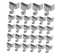 Sewroro 50pcs Heavy Duty Metal Shelf Clips for Cabinets Adjustable Support Pegs for Bookcases Kitchen File Storage Fit Brackets for Flexible Shelving Organization