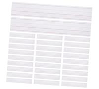 Sewroro 50Pcs Ruled Sentence Strips for Dry Erase Reusable Writing Strips with Four-line Design Xin Paper Cards for Handwriting Practice and Classroom Learning