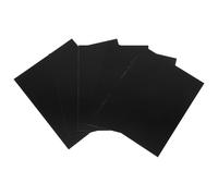 Sewroro 5Pcs Black Anodized Aluminum Sheet Plates 200X250X0.5Mm Blank Metal Signs for Engraving, Office Door Nameplates, Wall Display Panels, Engravable Aluminum Plaques