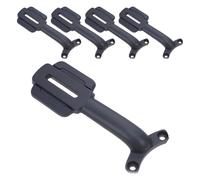 Sewroro 5Pcs Ceiling Fan Blade Arms Aluminum Mounting Brackets Grey Ceiling Fan Repair Kit Replacement Blade Support Fixing