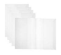 Sewroro 5pcs Clear Book Covers Waterproof Plastic Book Sleeves Transparent Book Protective Covers Textbook Protective Slipcases Against Dust Water and Wear