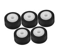 Sewroro 5pcs Pinch Roller Guide Pulley Bearing Wheels for Audio Radio Tape Recorder Replacement Plastic Material Compact Compatible with Cassette Machine Repair and Reel Tape Recorders