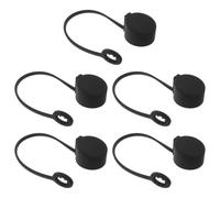 Sewroro 5pcs Silicone Ev Charger Plug Port Protective Covers for Electric Car Charging Cable, Weatherproof and Waterproof, Precisely Molded and Resists Bending, for Outdoor Use at Public