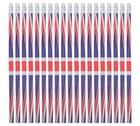 Sewroro 60pcs England Flag Wooden Pencils Bulk Decorative Writing Pencils for School Art Projects