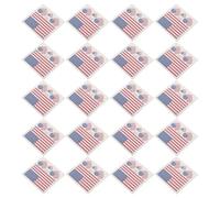 Sewroro 60pcs Temporary Usa Flag Face Stickers with Patriotic Design, Paper Material, Versatile Application for National Holidays and Patriotic Party Supplies