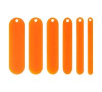Sewroro 6pcs Fishing Netting Shuttles Plastic Net Making Repair Tools for Fish and Shrimp Trap Weaving and Net Mending Orange