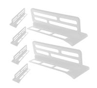 Sewroro 6pcs Fridge Divider Plates Adjustable Plastic Refrigerator Organizers with Slip Panels for Convenient Food and Beverage Classification and Maximized Shelf Space