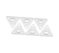 Sewroro 6pcs Heavy Duty Fire Extinguisher Mount Hooks with Screws and Expansion Anchors Compatibility for Valve Slot Extinguishers Secure Wall-Mount Brackets for Reliable Fixation and