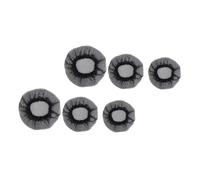 Sewroro 6Pcs High Elastic Invisible Hair Nets for Bun Breathable Hair Mesh Net Caps Large Medium Small Sizes Black for Ballet Dance and Everyday Use